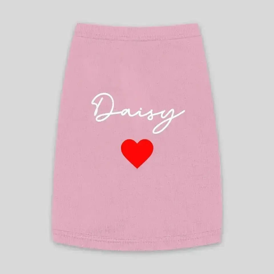 Personalized Pet Name Tank Top - Shaggy Chic