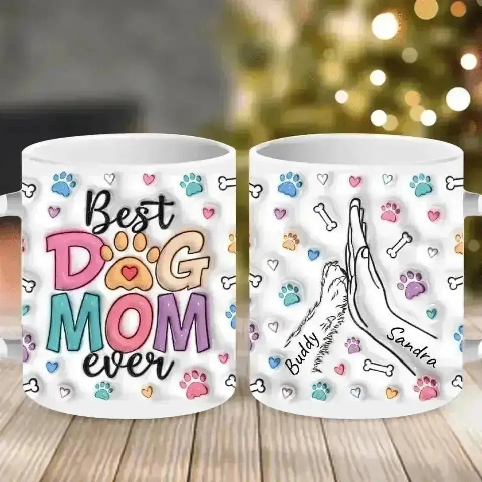 Best Dog Mom Ever Personalized Mug - Shaggy Chic