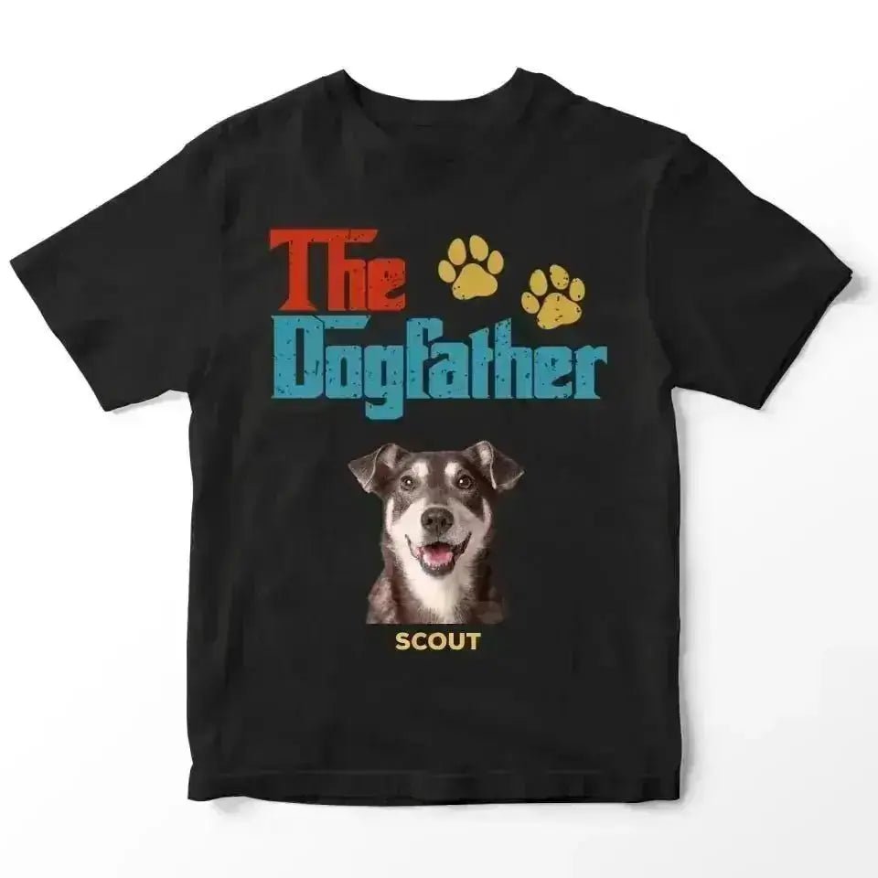 Custom Personalized Photo - The Dog Father T-Shirt - Shaggy Chic