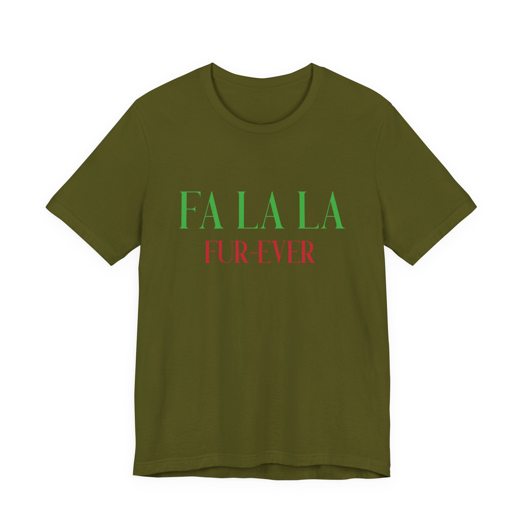 Fa La La Fur - ever Tee — Christmas Holiday Graphic T-Shirt - Shaggy Chic