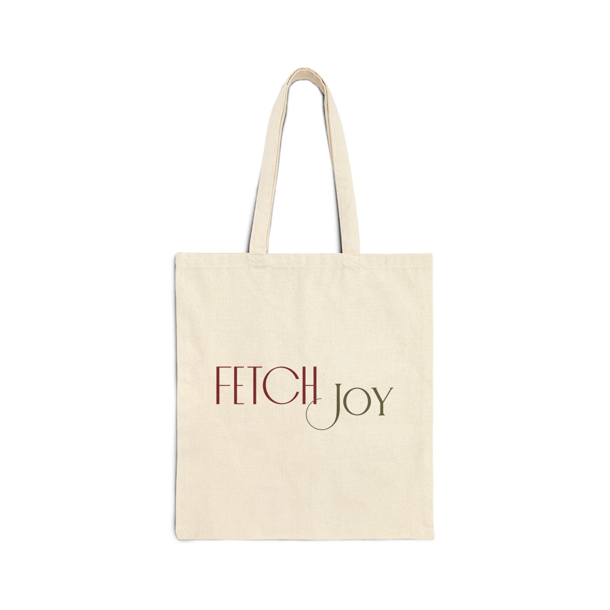 Fetch Joy Canvas Tote Bag – Dog Lover Reusable Market Bag - Shaggy Chic