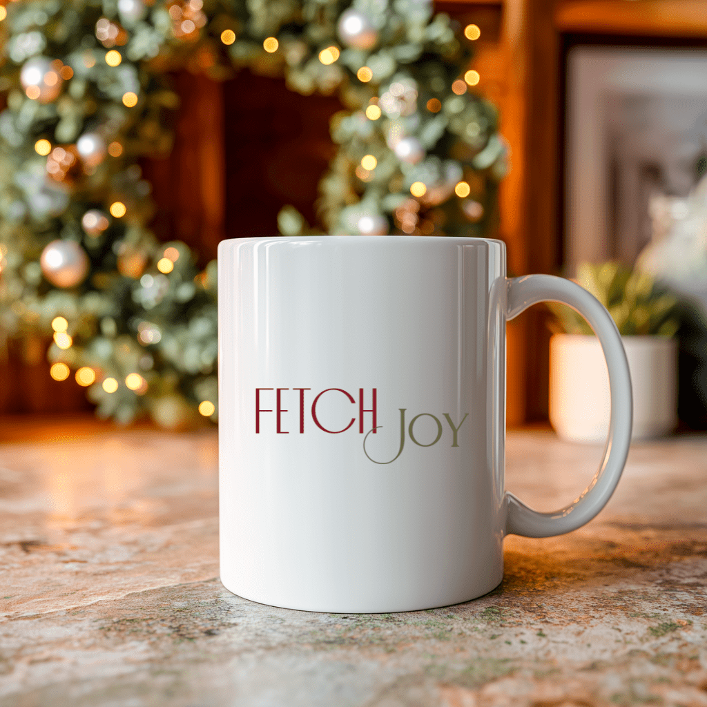 Fetch Joy Ceramic Mug — 11oz & 15oz Inspirational Coffee Cup - Shaggy Chic
