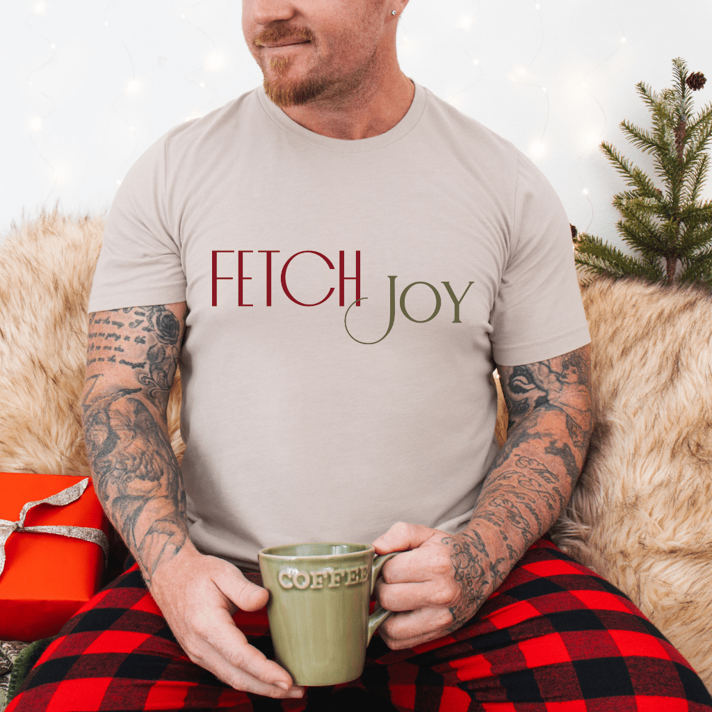 Fetch Joy T-Shirt — Minimalist Dog Lover Tee - Shaggy Chic