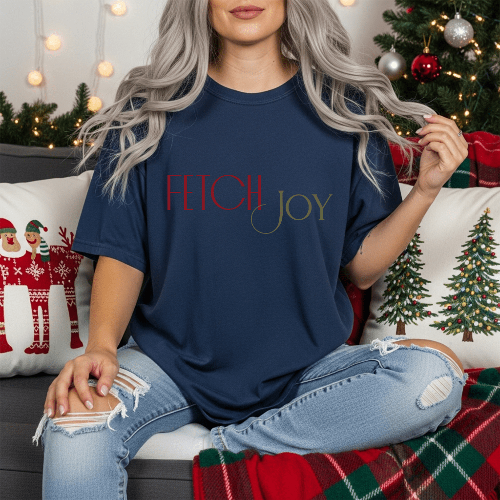 Fetch Joy T-Shirt — Minimalist Dog Lover Tee - Shaggy Chic