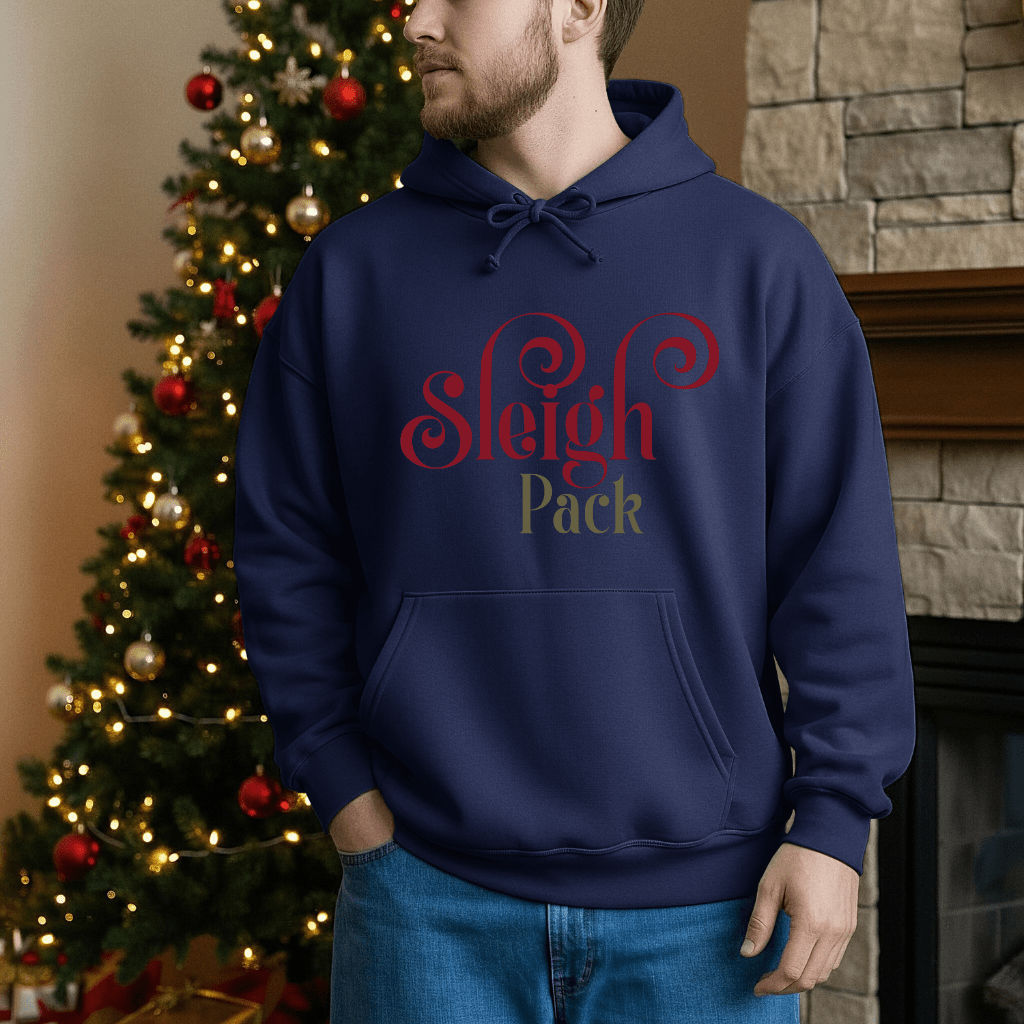 Funny Dog Vibes Hooded Sweatshirt - Holiday Mood Quotes - Shaggy Chic