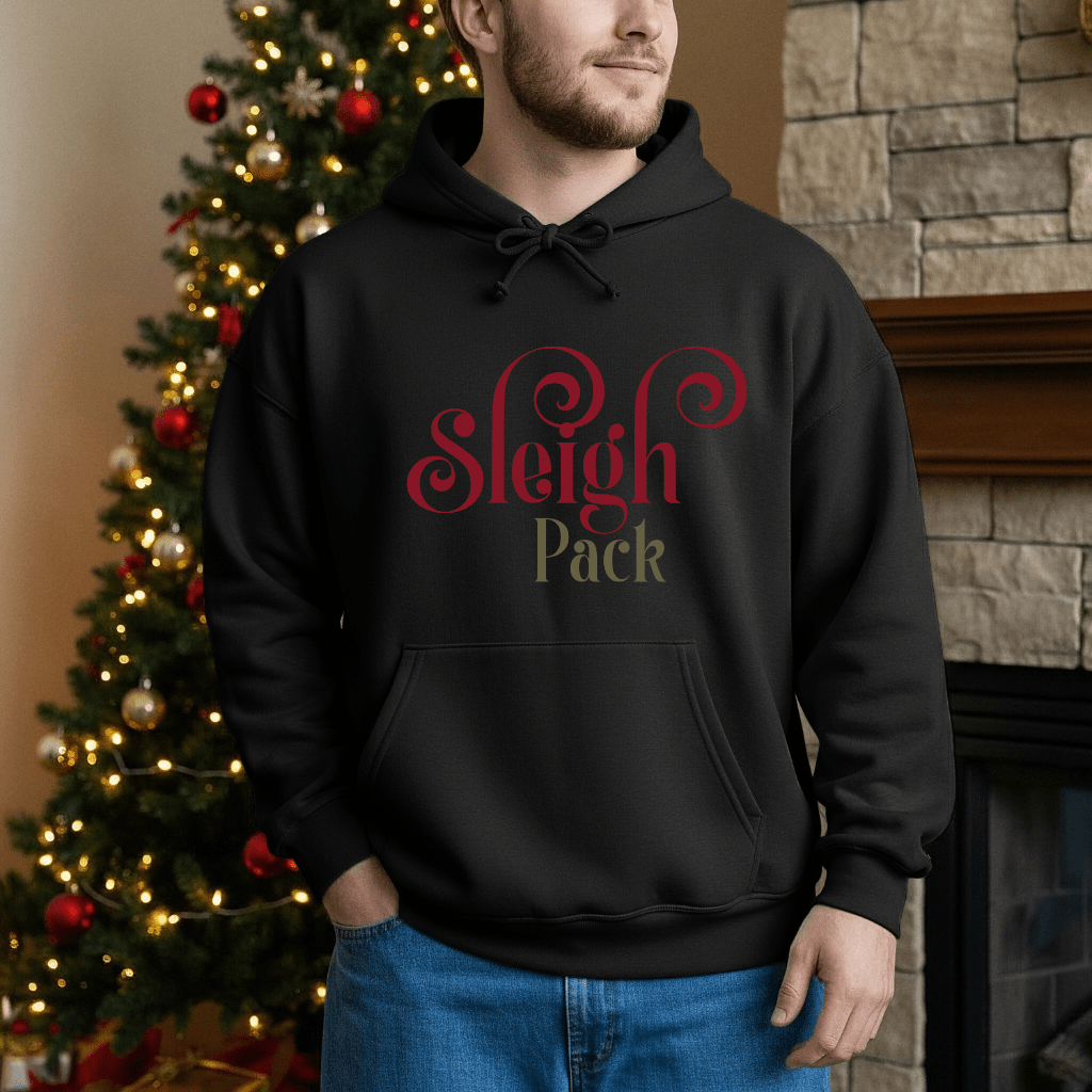 Funny Dog Vibes Hooded Sweatshirt - Holiday Mood Quotes - Shaggy Chic