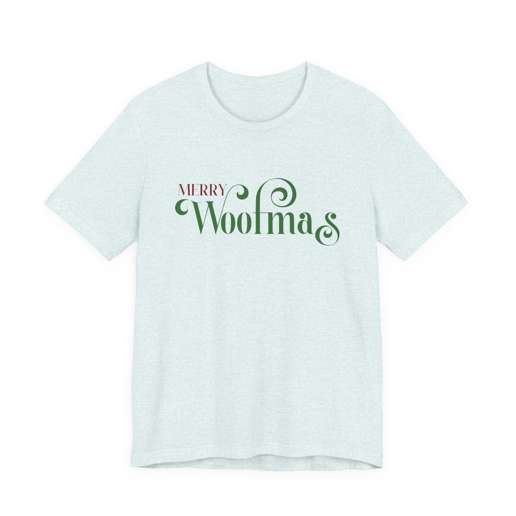 Merry Woofmas T-Shirt — Cute Christmas Knit & Sheep Holiday Tee - Shaggy Chic
