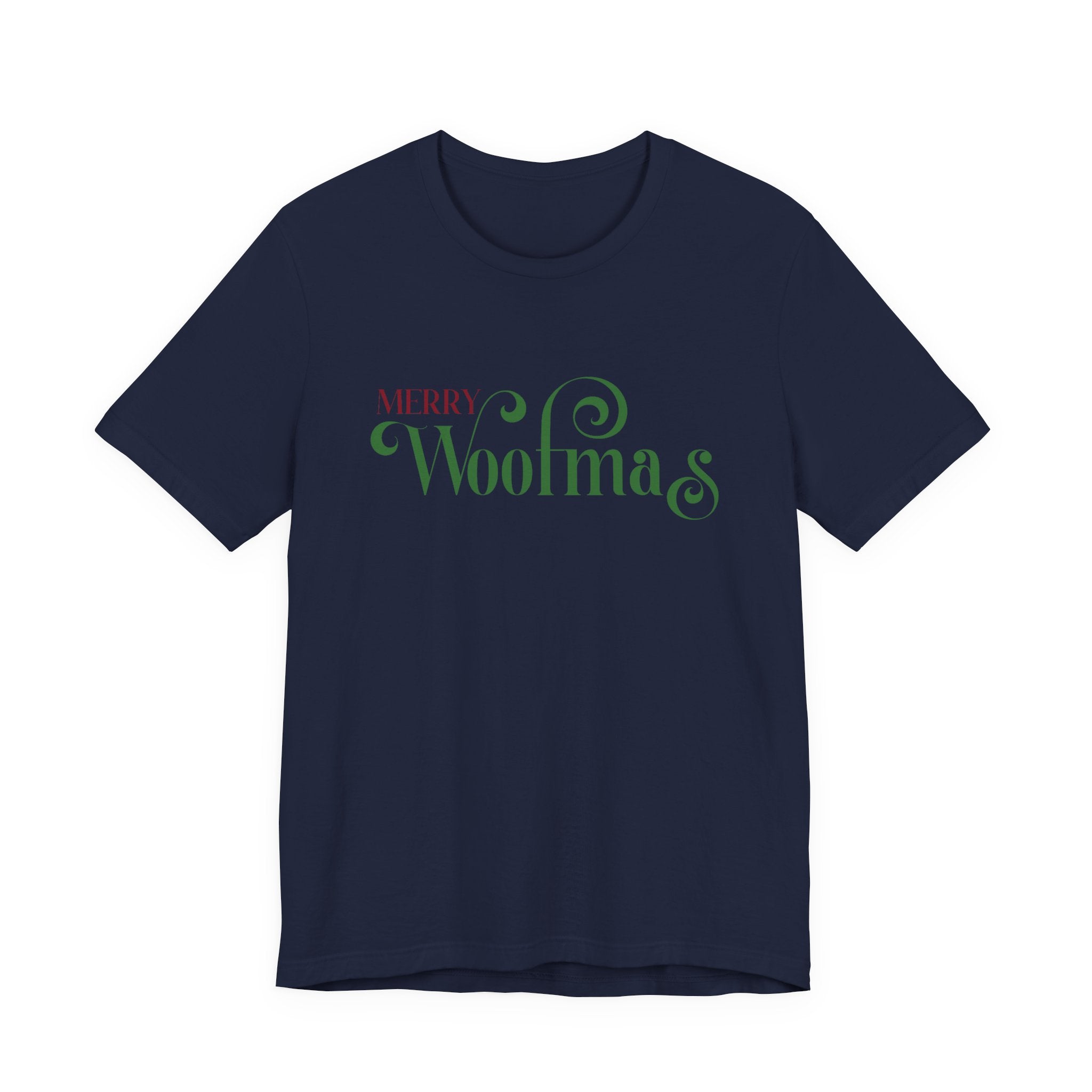 Merry Woofmas T-Shirt — Cute Christmas Knit & Sheep Holiday Tee - Shaggy Chic