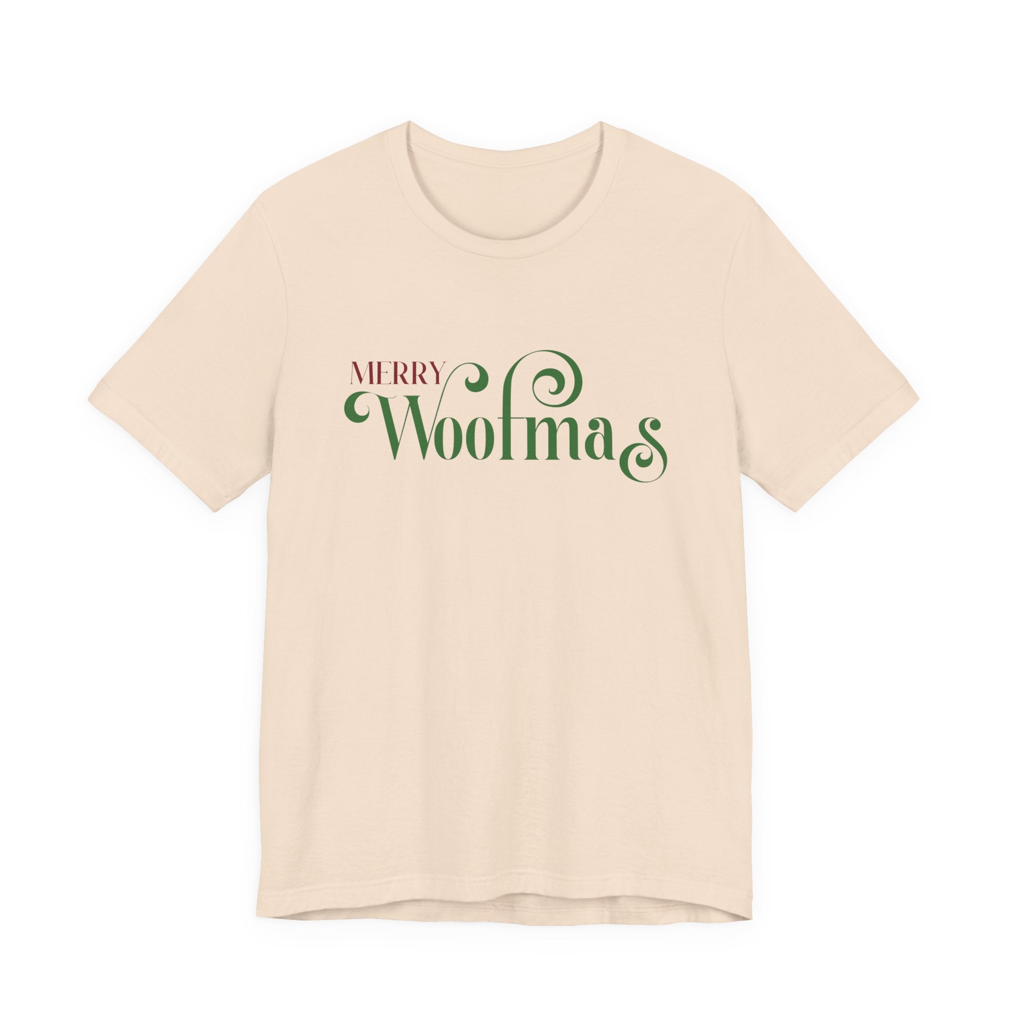 Merry Woofmas T-Shirt — Cute Christmas Knit & Sheep Holiday Tee - Shaggy Chic