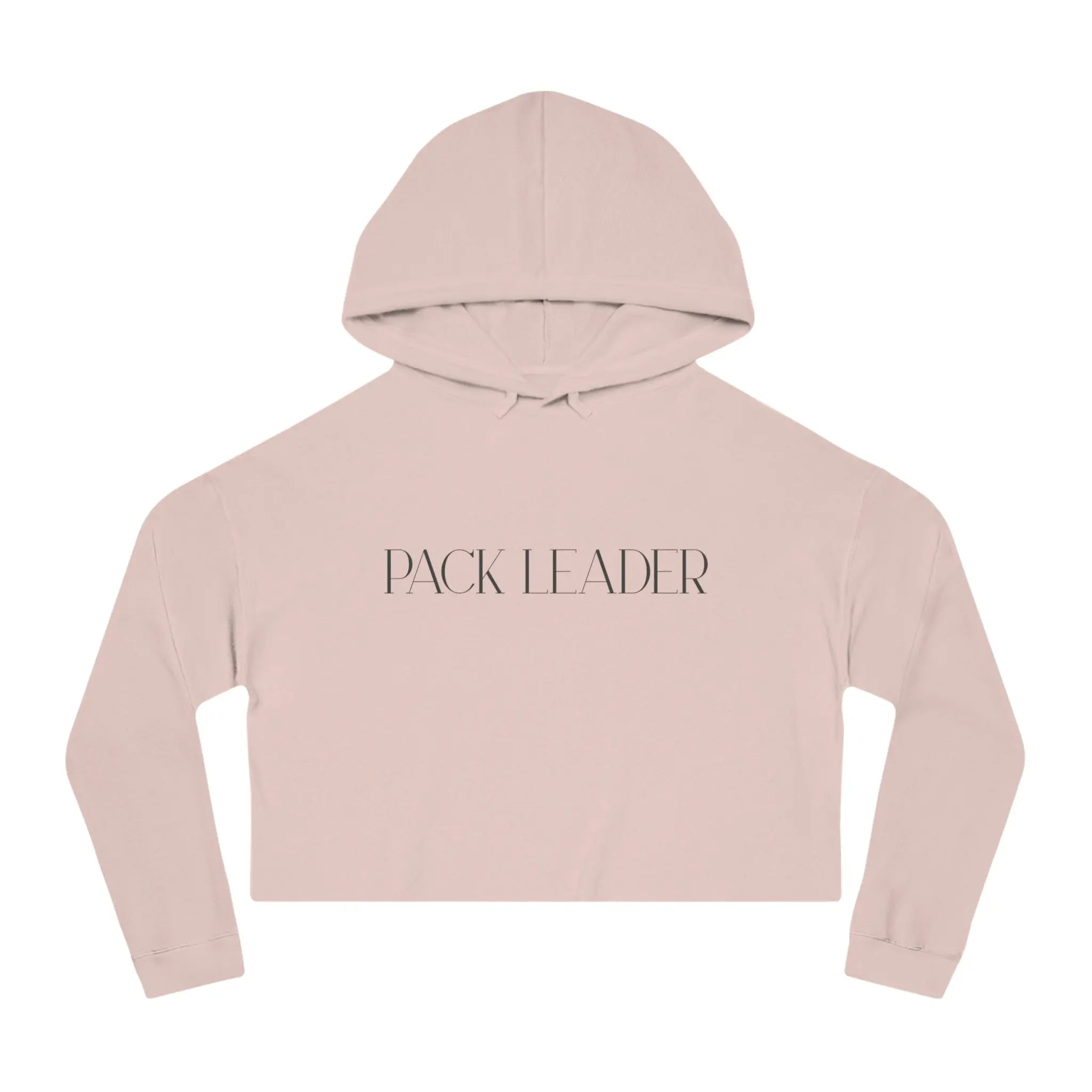 Pack Leader Women’s Cropped Hoodie - Stylish & Comfortable Sweatshirt for Empowered Women - Shaggy Chic