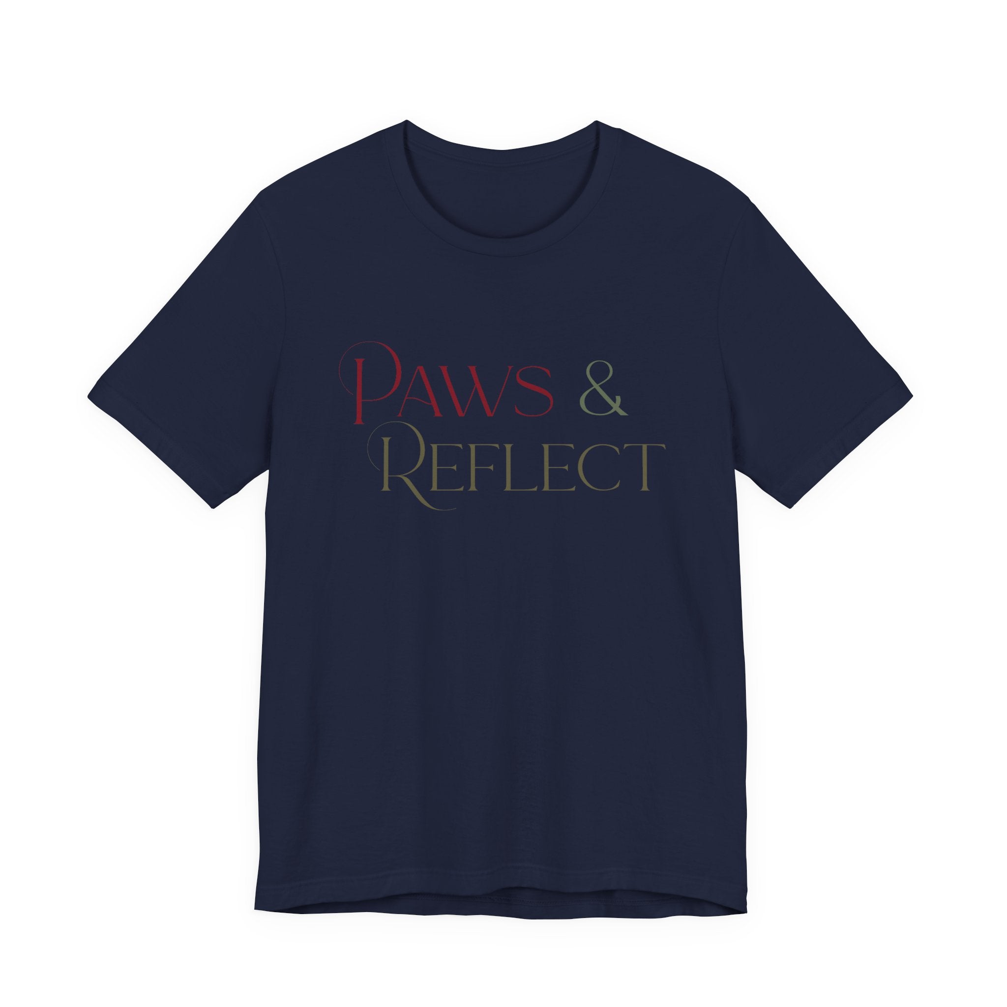 Paws & Reflect T‑Shirt — Minimal Pet Lover Tee - Shaggy Chic