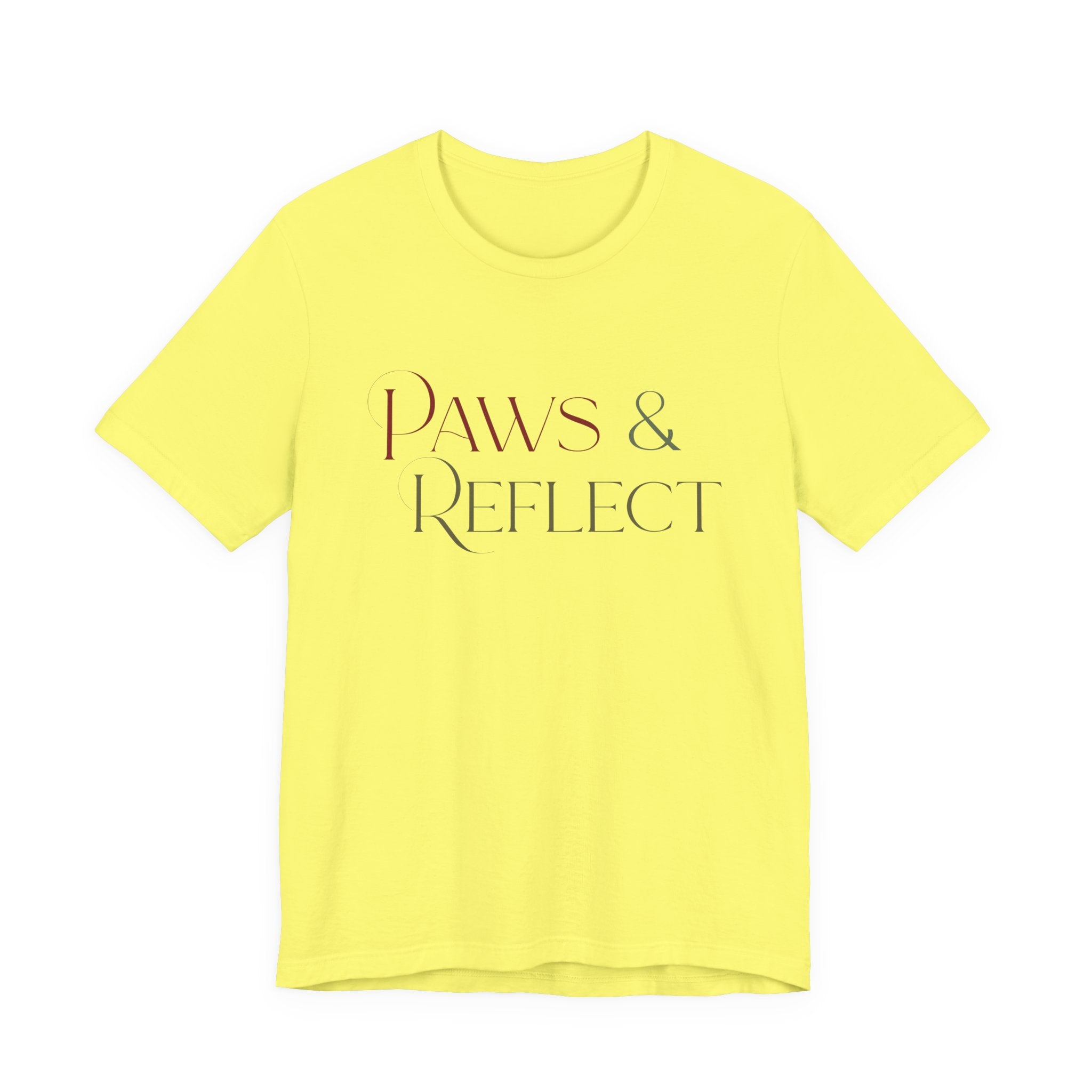 Paws & Reflect T‑Shirt — Minimal Pet Lover Tee - Shaggy Chic