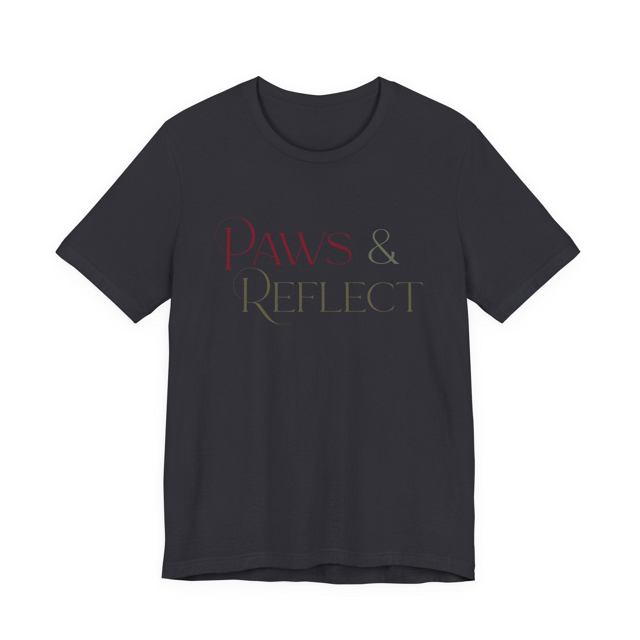 Paws & Reflect T‑Shirt — Minimal Pet Lover Tee - Shaggy Chic