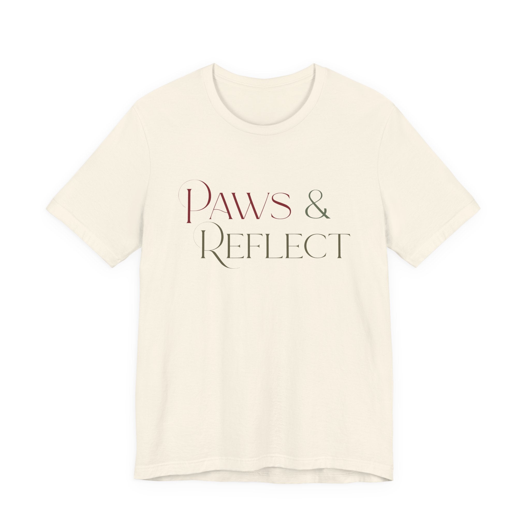 Paws & Reflect T‑Shirt — Minimal Pet Lover Tee - Shaggy Chic