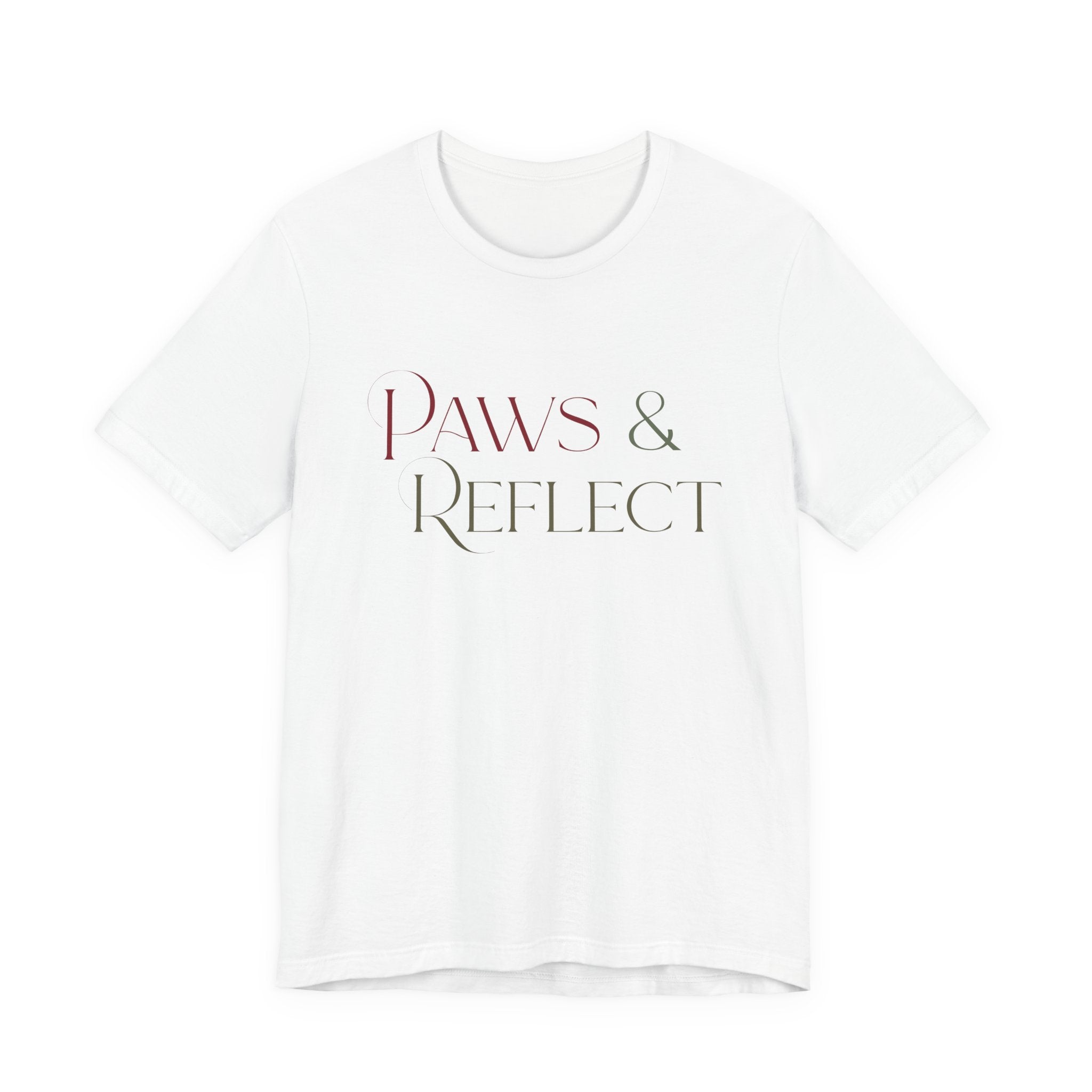 Paws & Reflect T‑Shirt — Minimal Pet Lover Tee - Shaggy Chic