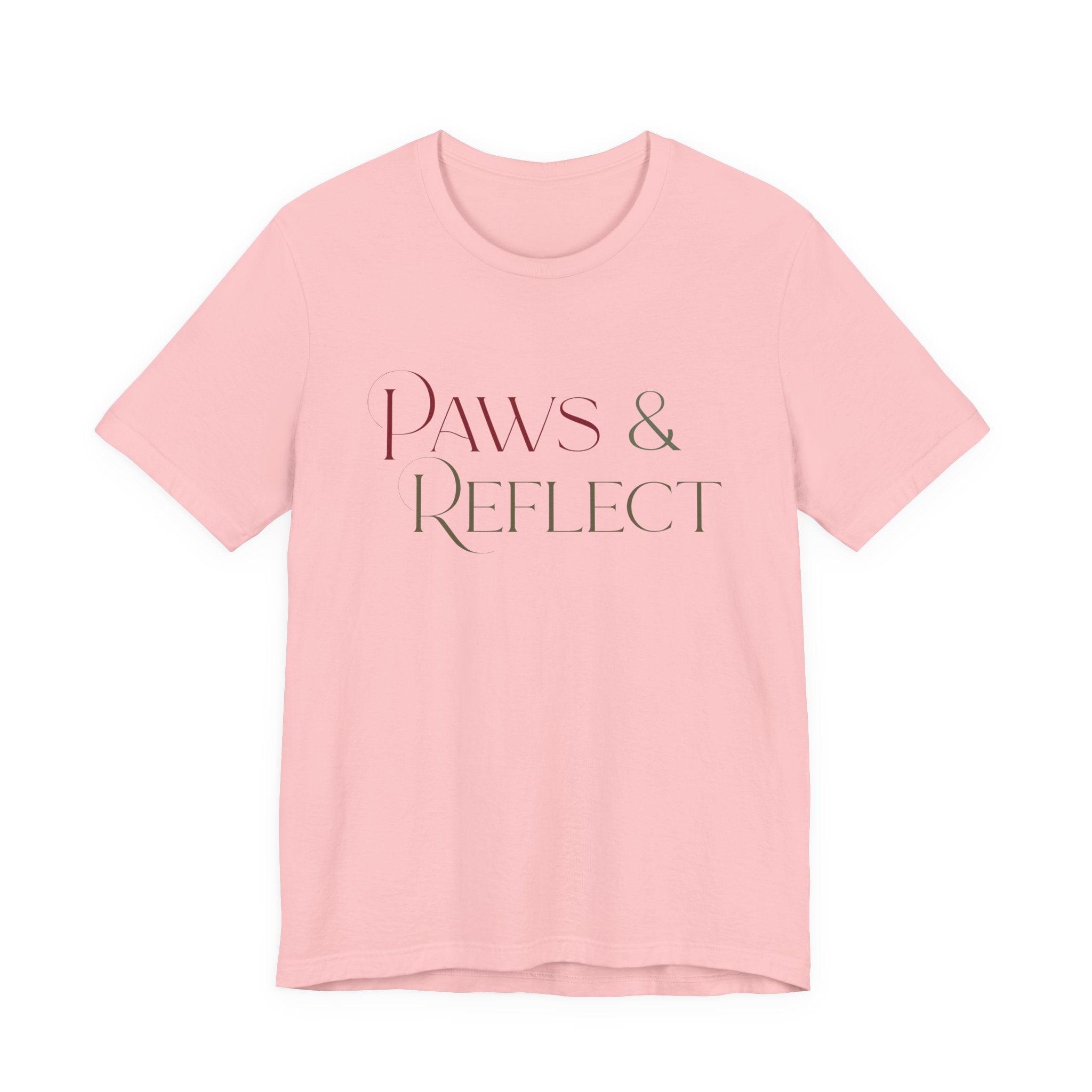 Paws & Reflect T‑Shirt — Minimal Pet Lover Tee - Shaggy Chic