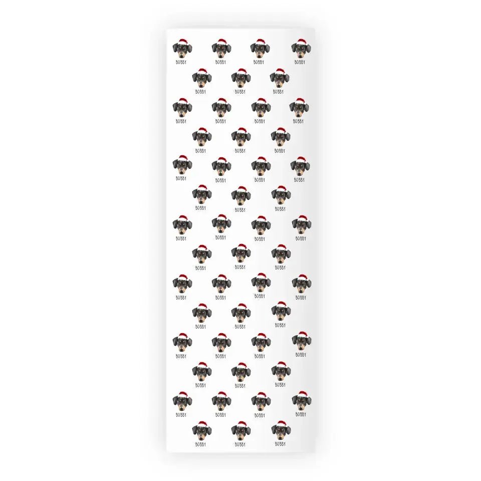 Personalized Dog Photo Gift Wrapping Paper Rolls - Shaggy Chic