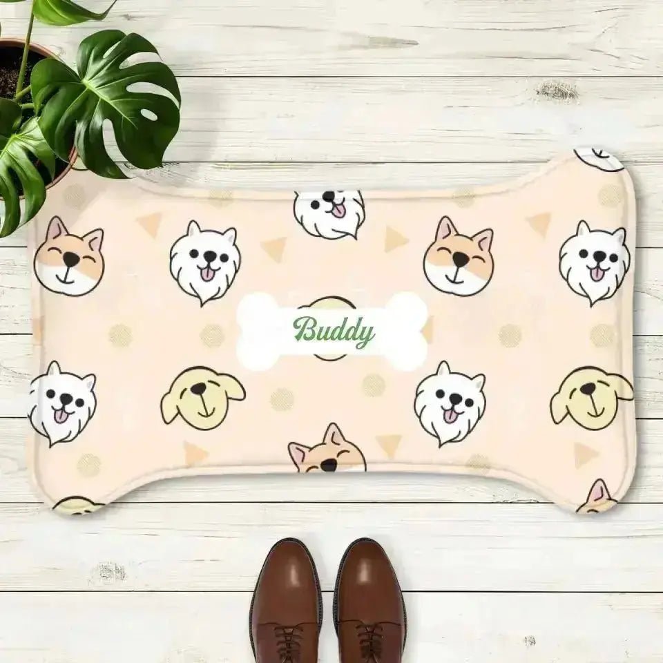 Personalized Pet Feeding Mat - Shaggy Chic