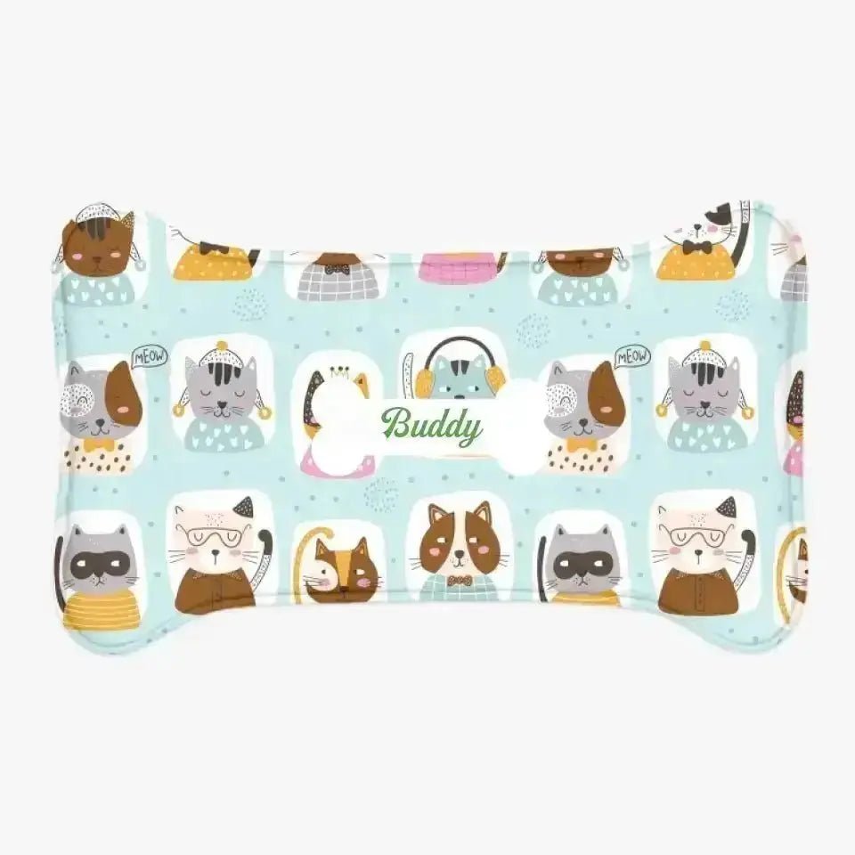 Personalized Pet Feeding Mat - Shaggy Chic