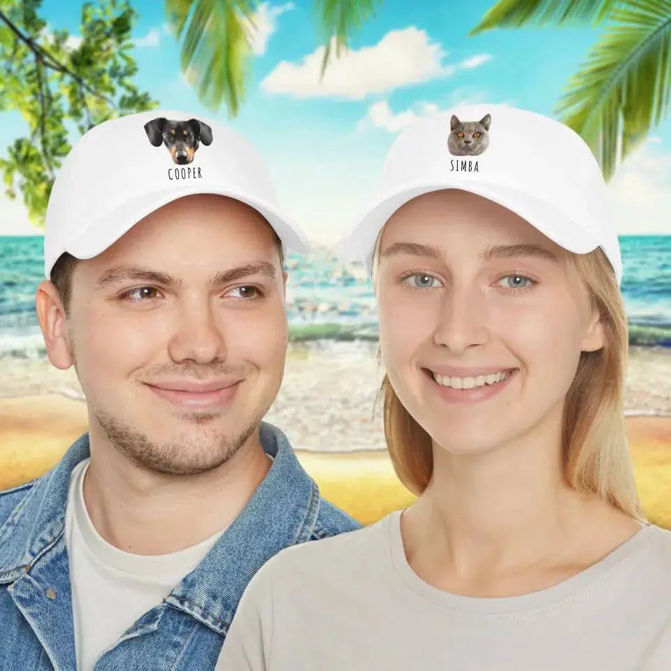 Personalized Pet Photo Baseball Caps - Dad Hat - Shaggy Chic