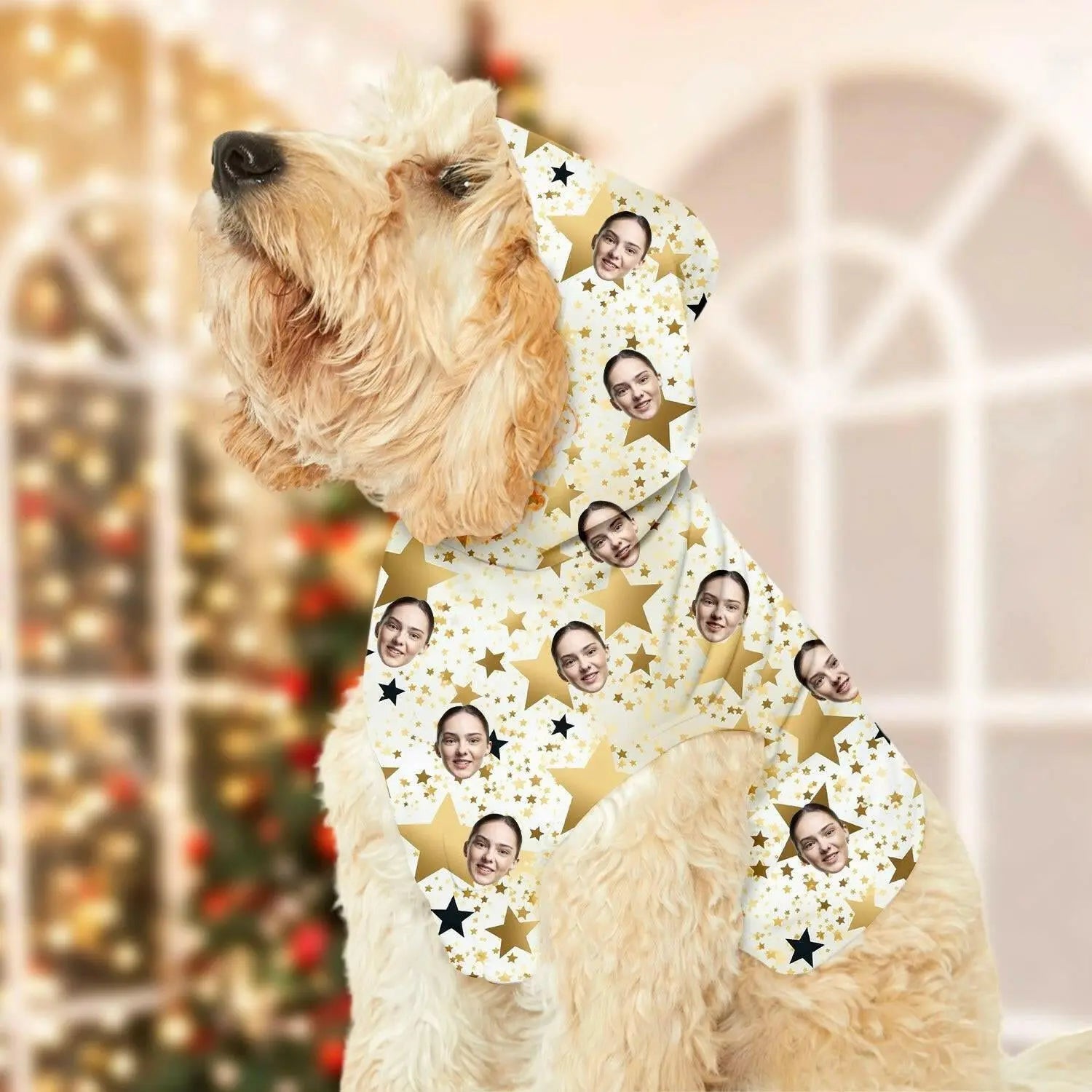 Personalized Photo Pet Hoodie - Custom Cat / Dog Hoodie for Pet - Shaggy Chic