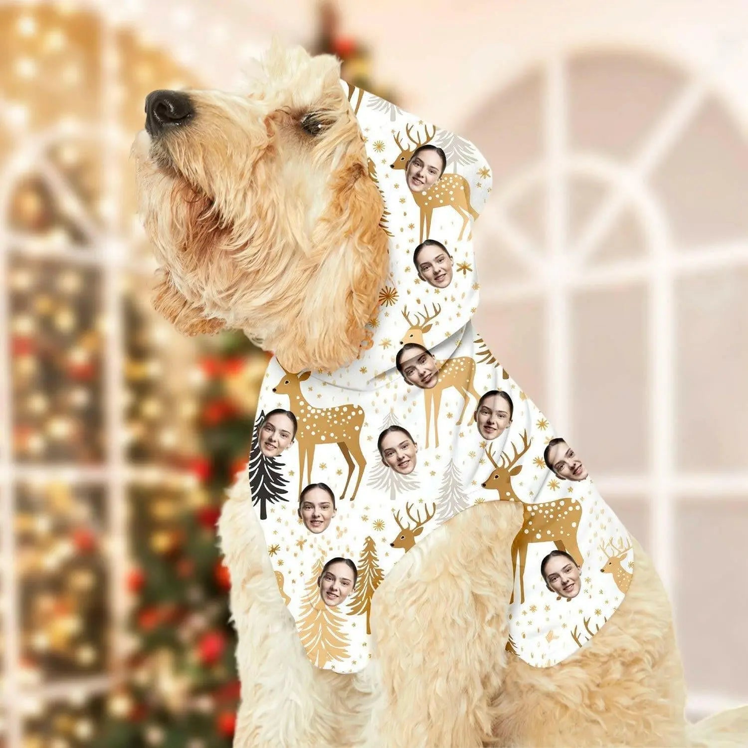 Personalized Photo Pet Hoodie - Custom Cat / Dog Hoodie for Pet - Shaggy Chic