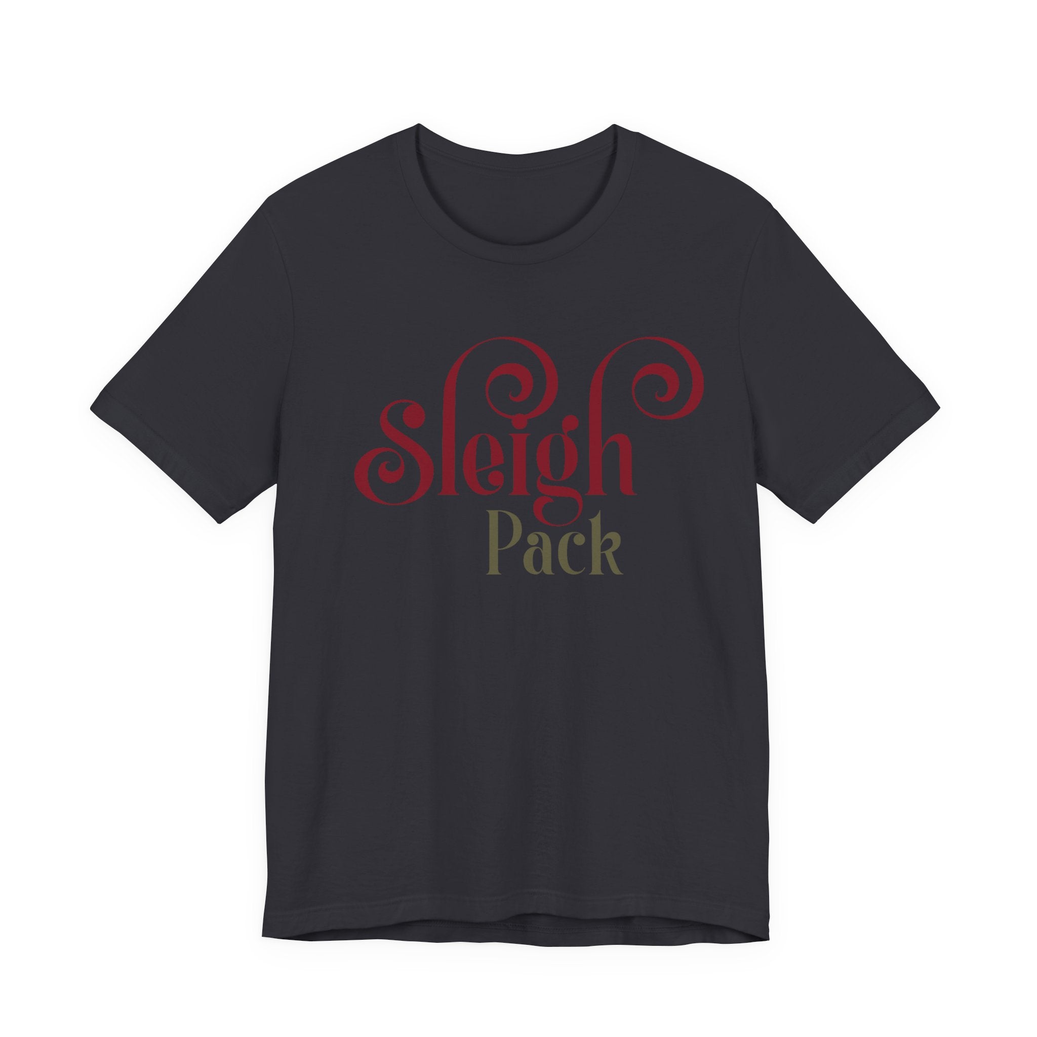 Sleigh Pack T‑Shirt — Retro Script Holiday Tee - Shaggy Chic