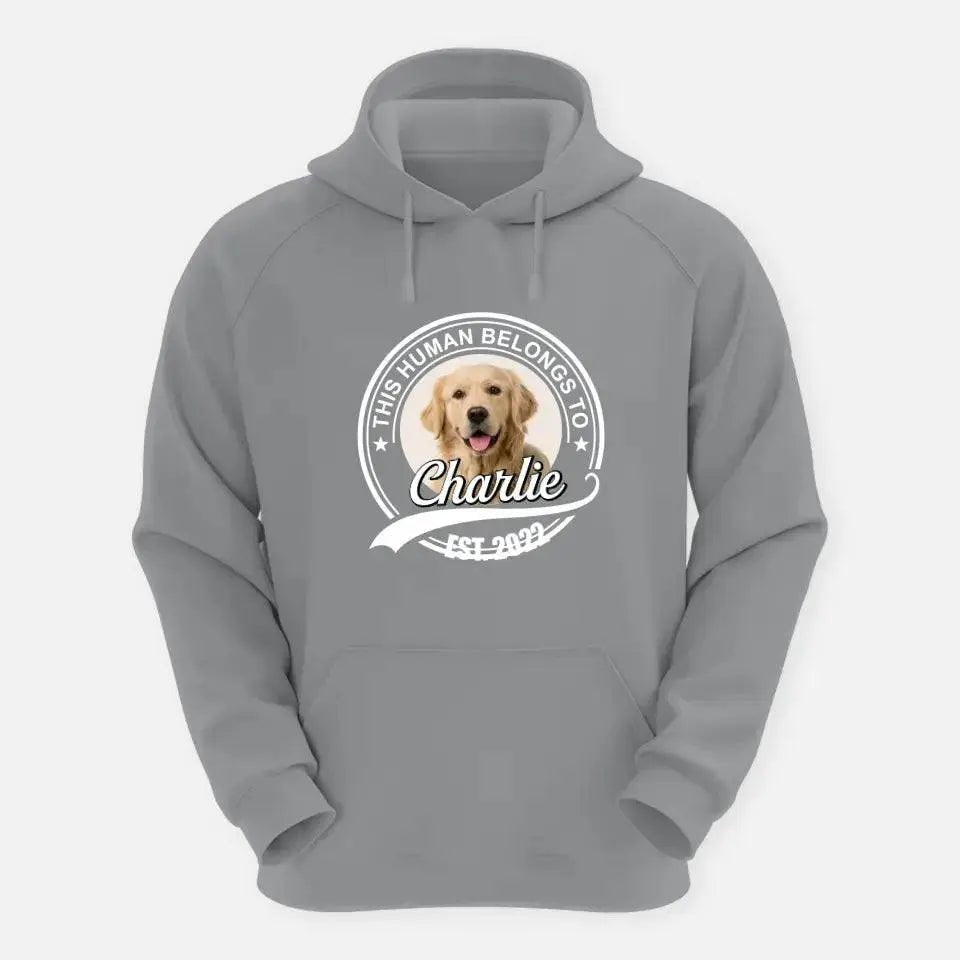 This Human Belongs to - Personalised Pet Hoodie - Shaggy Chic