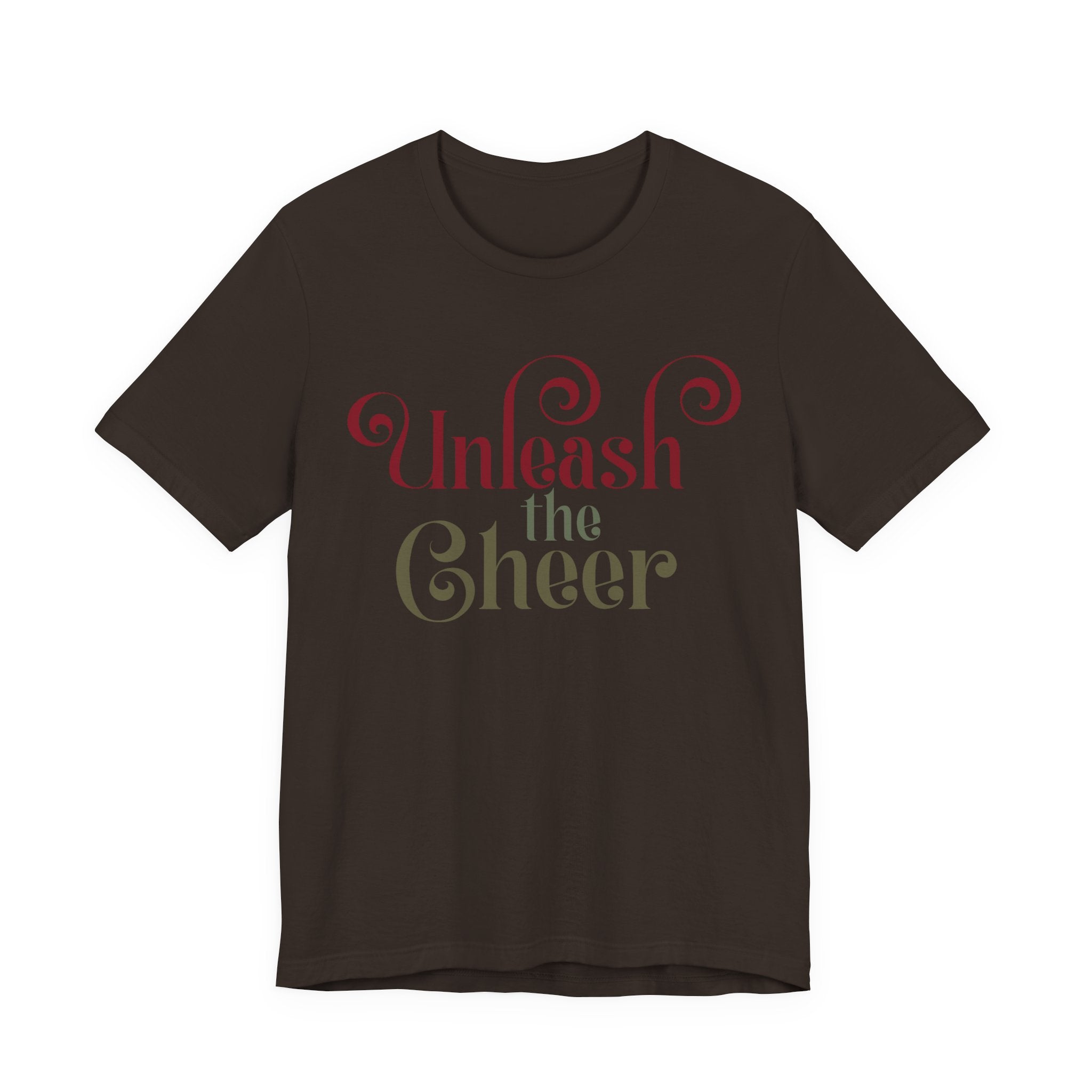 Unleash the Cheer T‑Shirt — Festive Holiday Graphic Tee - Shaggy Chic