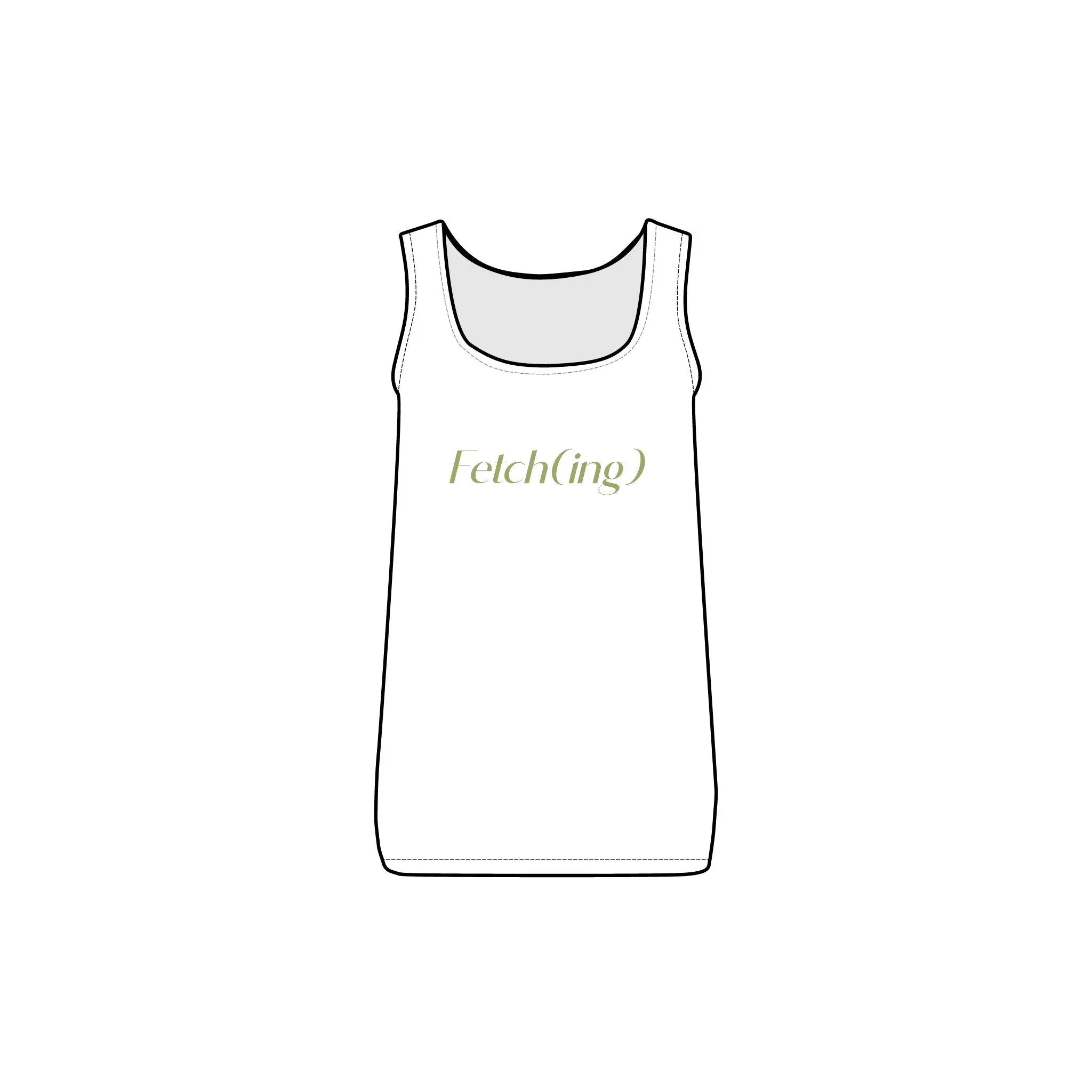 Women's Baby Rib Tank Top - Stylish and Comfy with 'Fetching' Design - Shaggy Chic