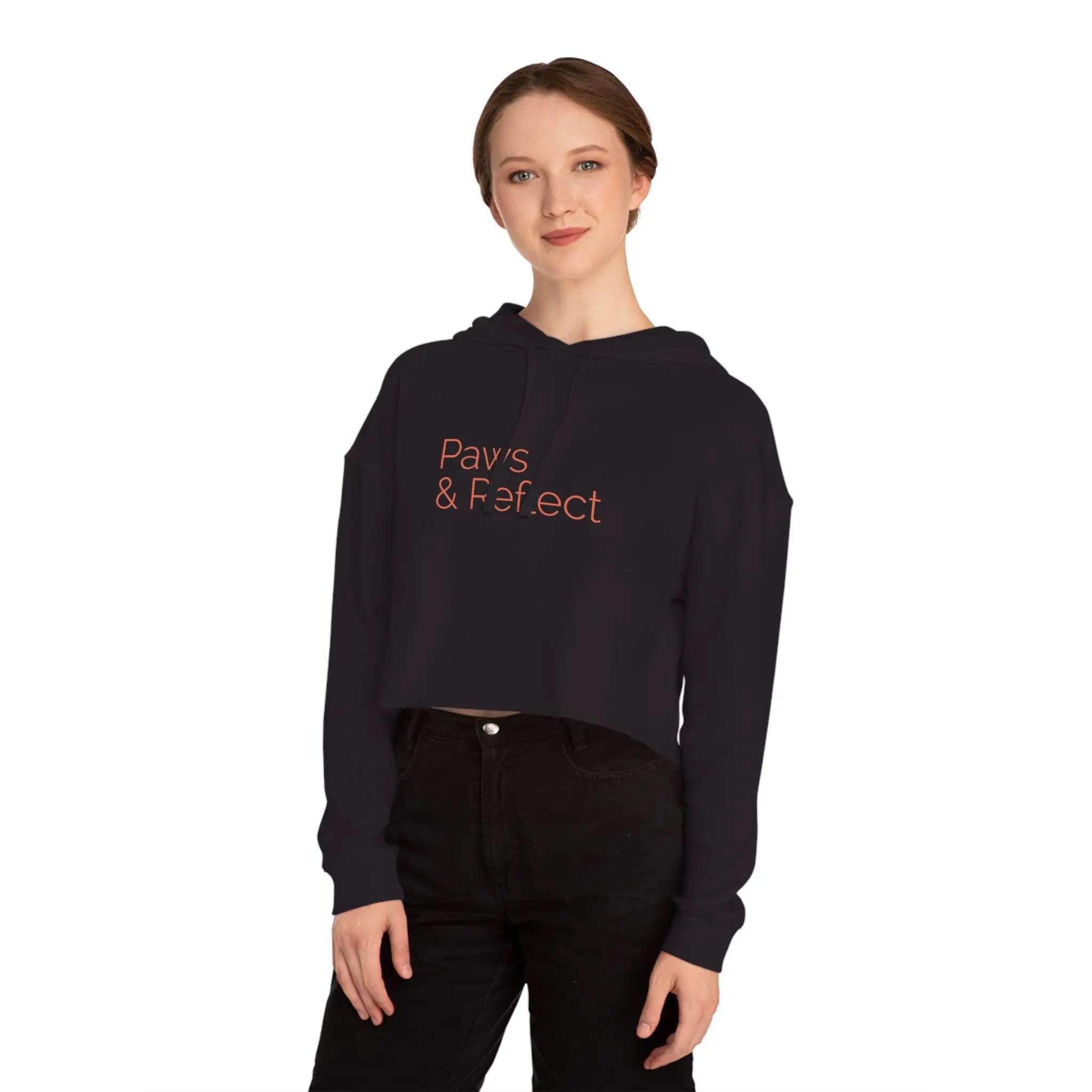 Women’s Cropped Hooded Sweatshirt - Shaggy Chic