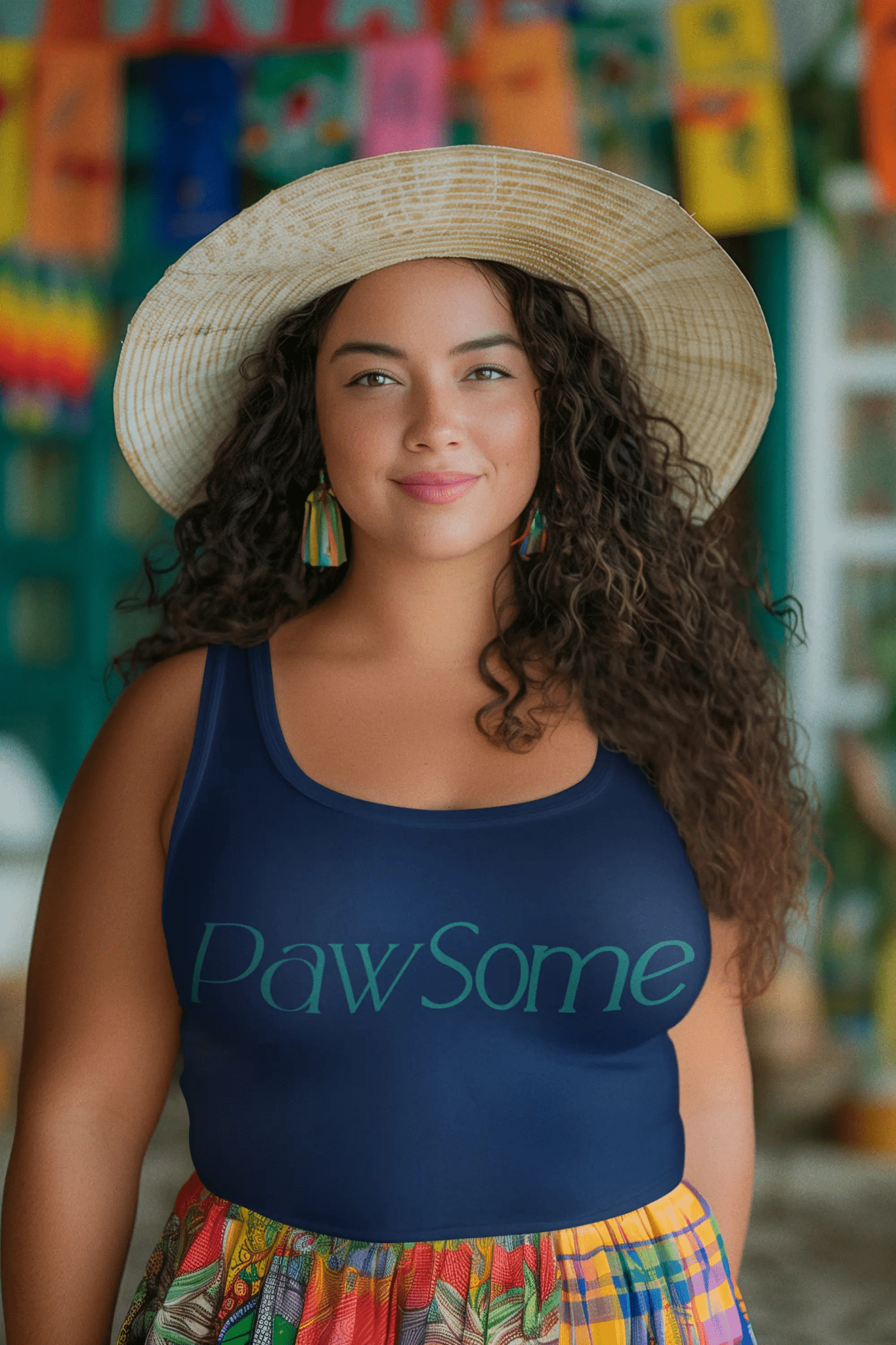 Women's Micro Rib Racer Tank Top - Shaggy Chic