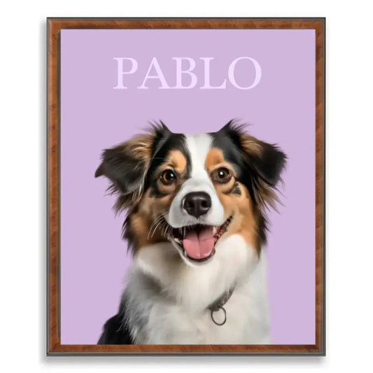 Custom Pet Poster with Frame at Best Price - Pet Supplies in US - Shaggy Chic