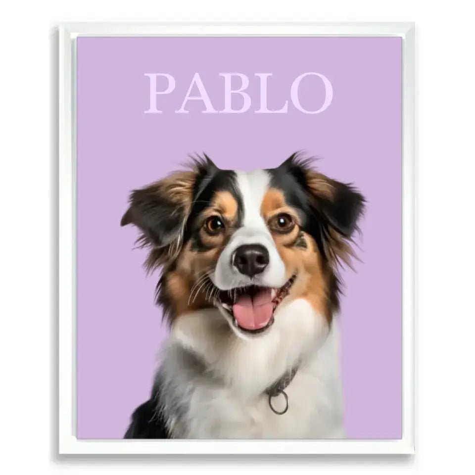 Custom Pet Poster with Frame at Best Price - Pet Supplies in US - Shaggy Chic