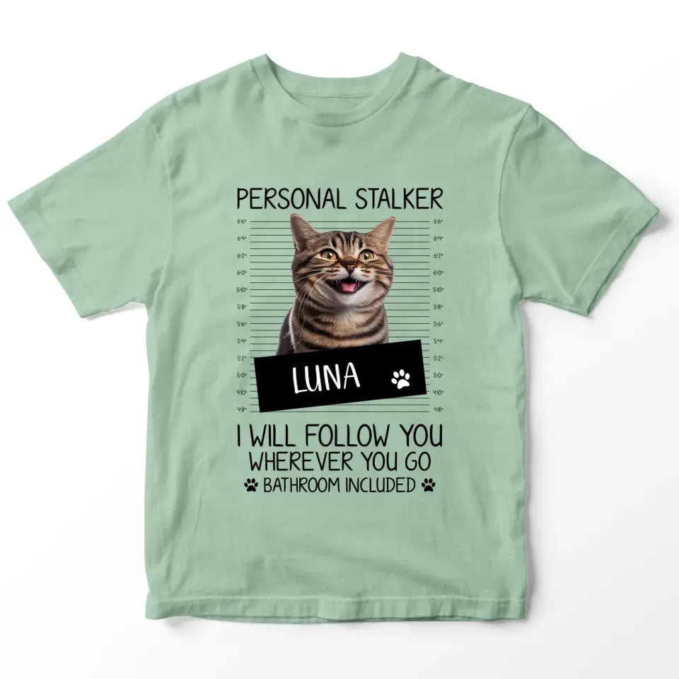Personalised Cat Stalker T-Shirt