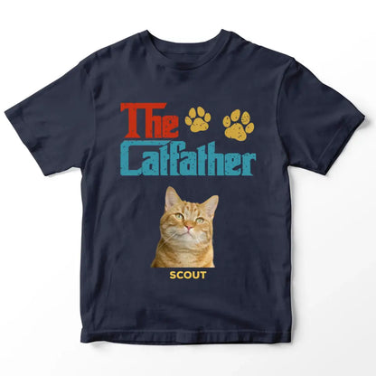 Custom Personalized Photo - The Cat Father T-Shirt