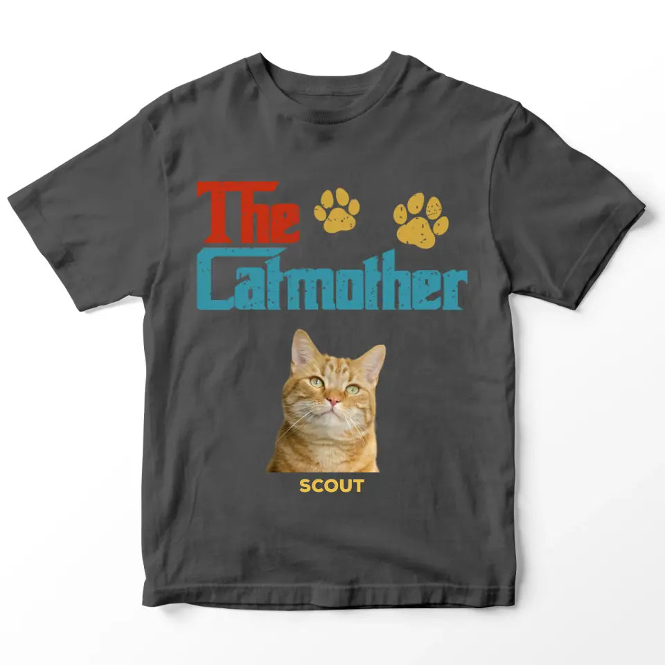 Custom Personalized Photo - The Cat Mother T-Shirt