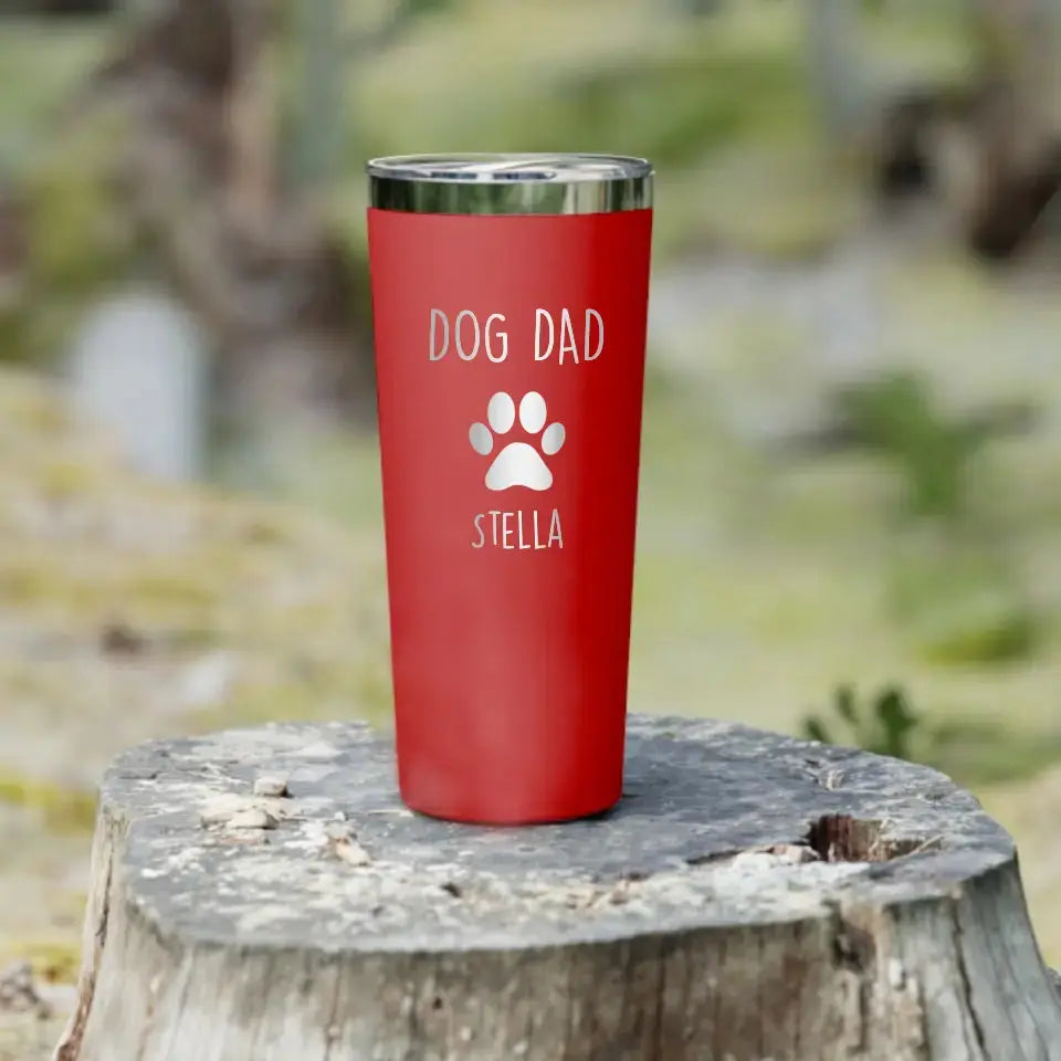 Personalized Dog Dad 22oz Tumbler - Gift for Pet Owner Printify