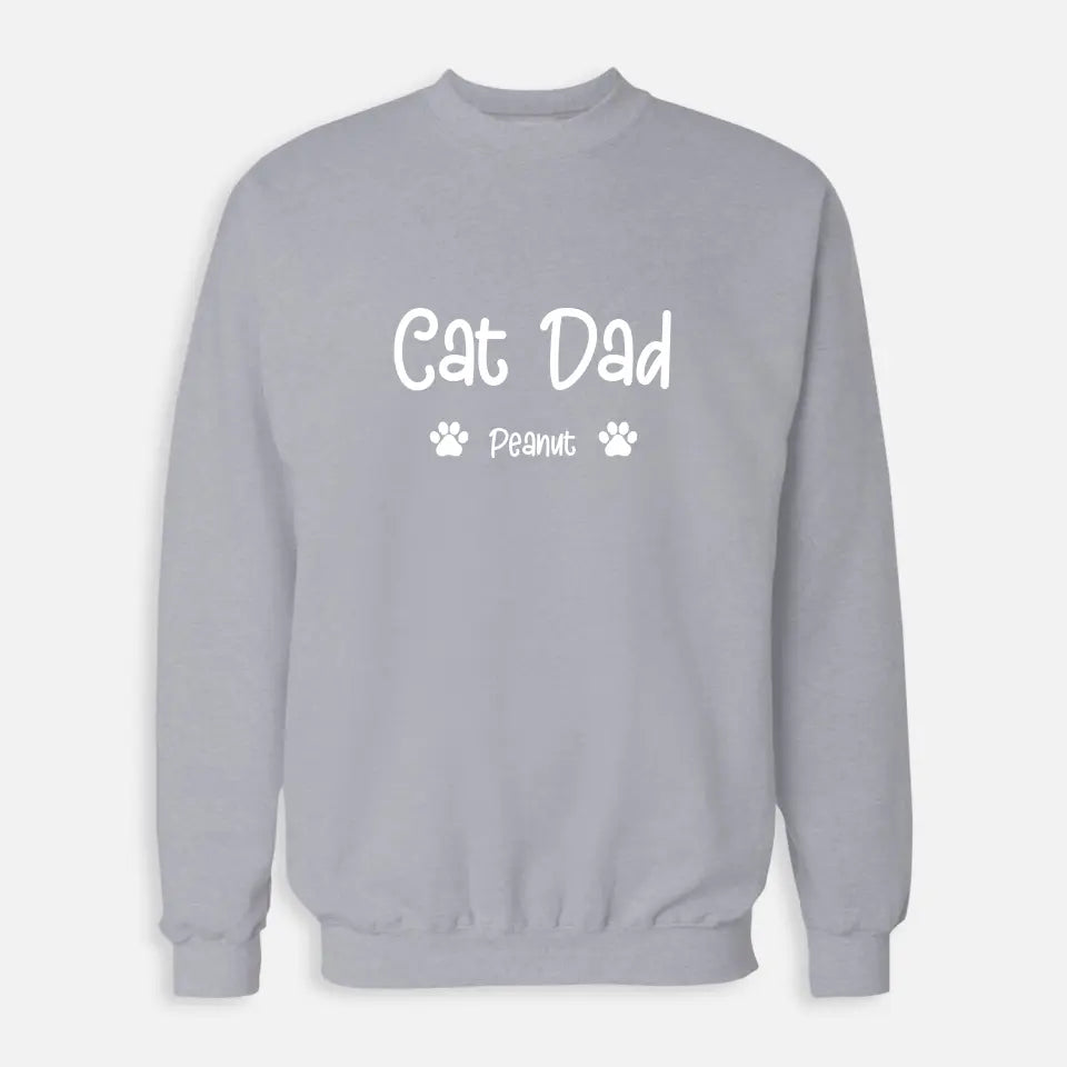 Personalized Gifts for Dad - Cat Dad Sweatshirt