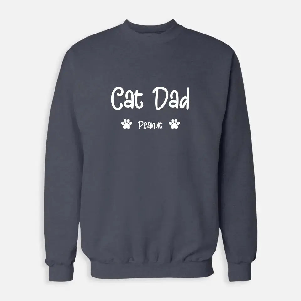 Personalized Gifts for Dad - Cat Dad Sweatshirt Printify