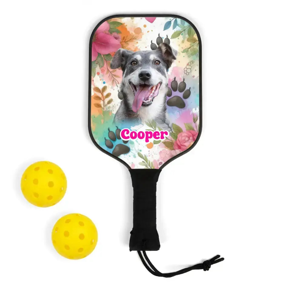 Custom Personalized Photo Dog Pickleball Kit Printify