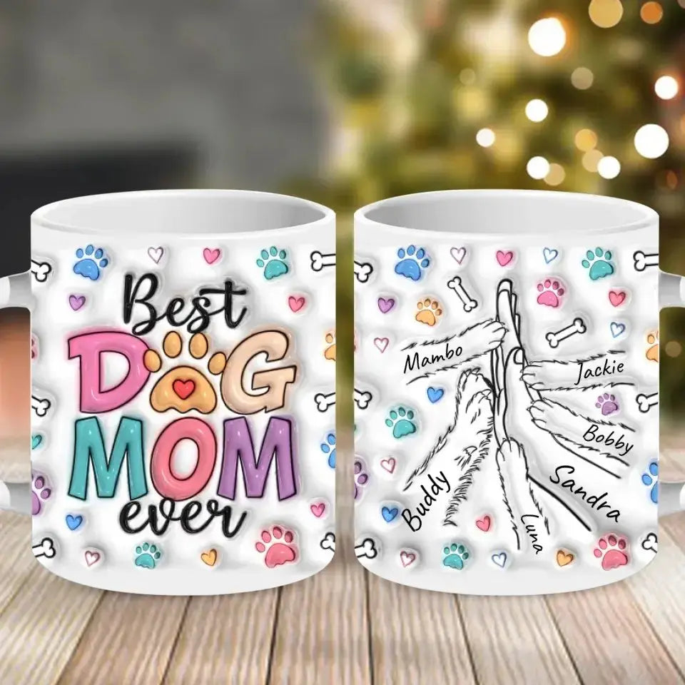 Best Dog Mom Ever Personalized Mug - Shaggy Chic