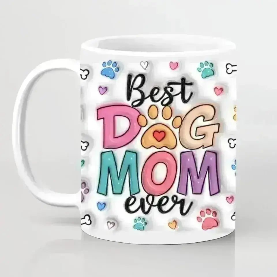 Best Dog Mom Ever Personalized Mug - Shaggy Chic