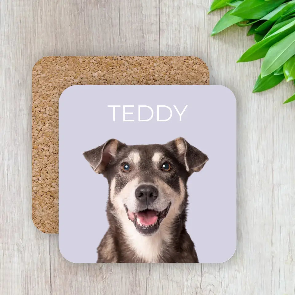 Custom Coasters Using Pet Photo & Name - Gifts for Pet Lovers Printify