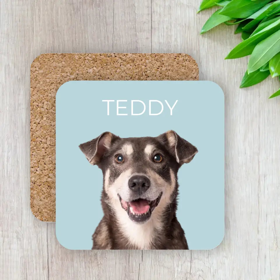 Custom Coasters Using Pet Photo & Name - Gifts for Pet Lovers Printify