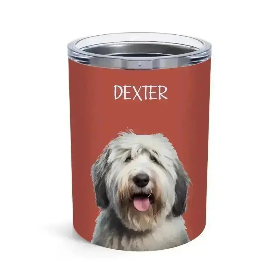 Custom Personalised Pet Photo Tumbler - Shaggy Chic