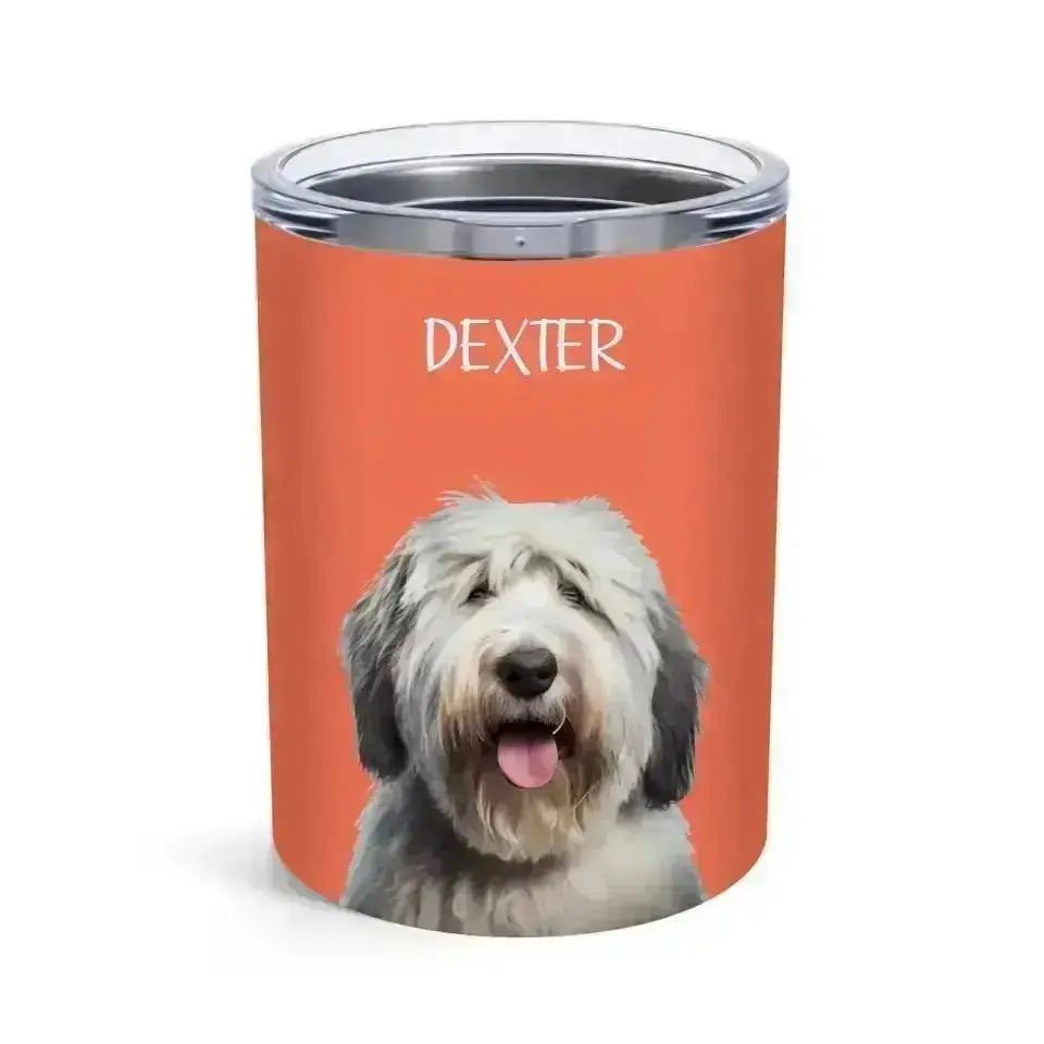 Custom Personalised Pet Photo Tumbler - Shaggy Chic