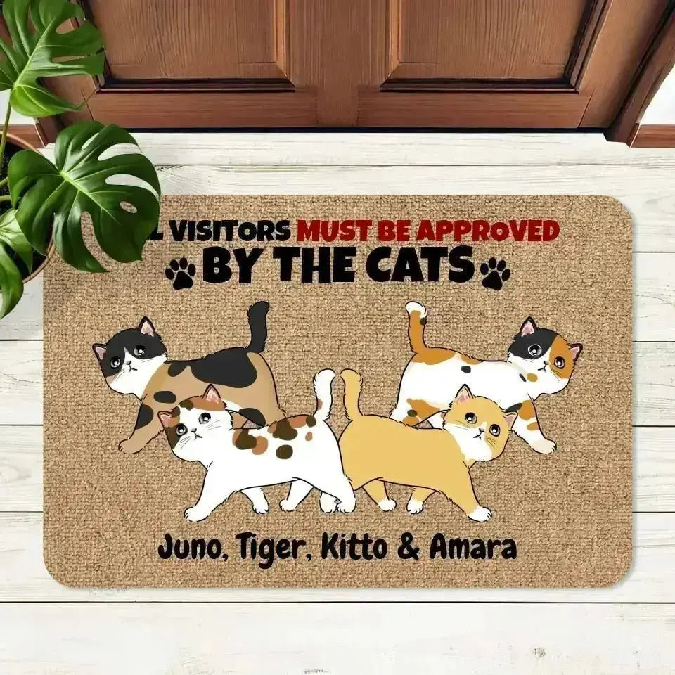 Custom Personalized Cat Runway Doormat - Shaggy Chic