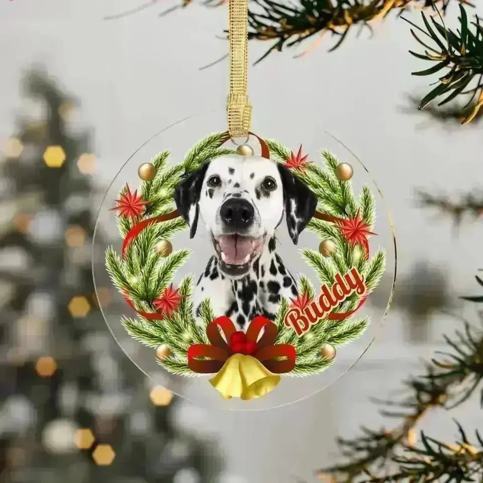 Custom Personalized Pet Photo - Acrylic Ornaments - Shaggy Chic