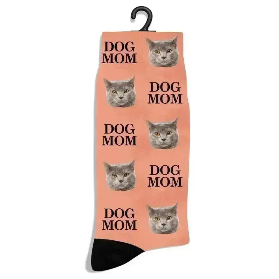 Custom Personalized Photo Socks - Gift for Women, Cat Mom & Dog Mom - Shaggy Chic